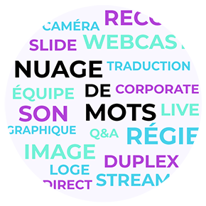 webcast live nuage de mots