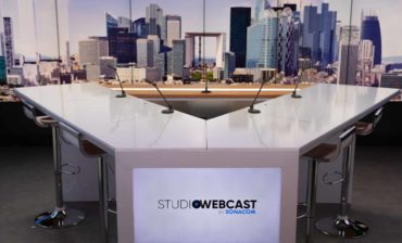 white wood tv news decor