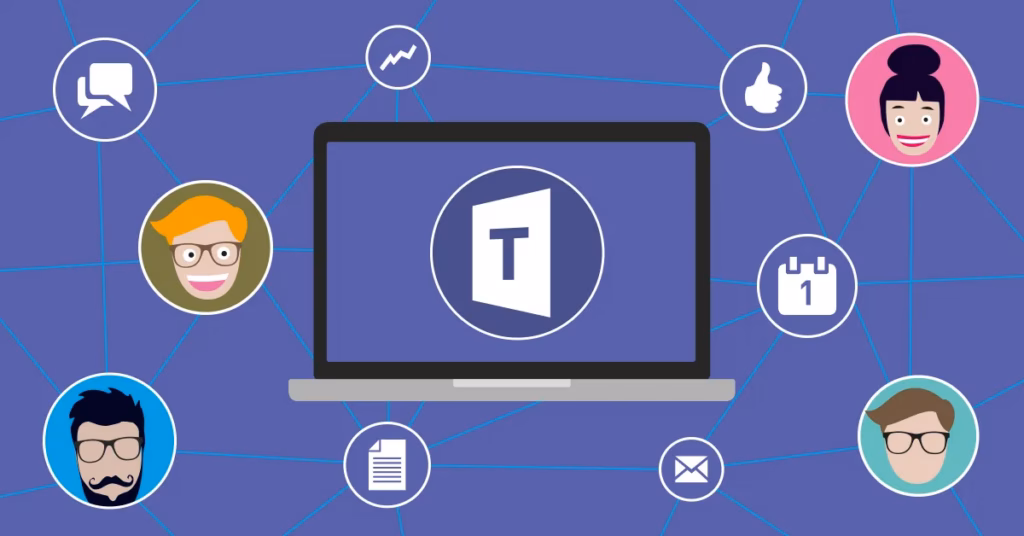 Illustration de l'intégration Microsoft Teams pour diffuser des événements hybrides et connecter les participants à distance